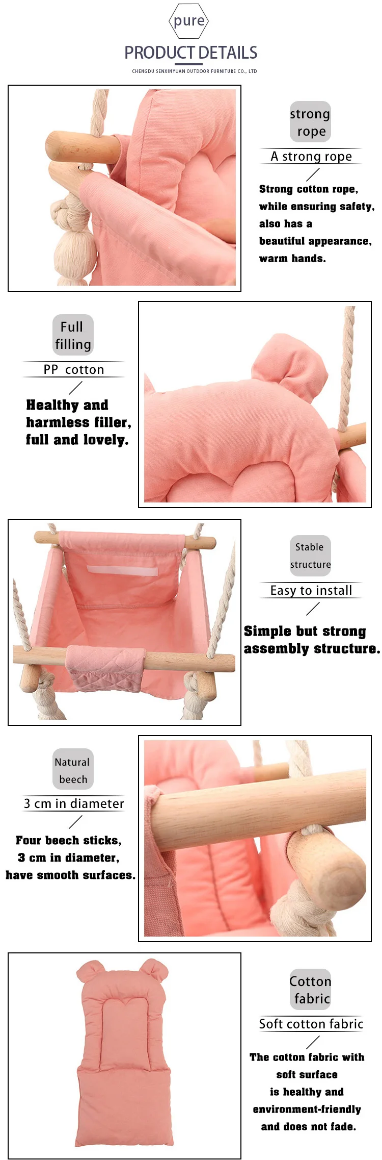 twin baby swing chair