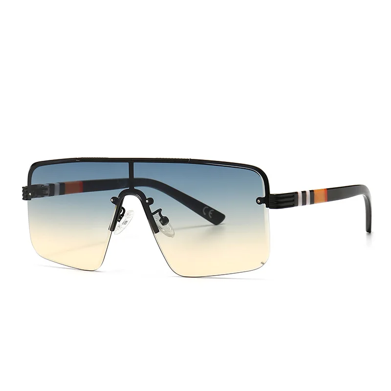 

Lbashades Luxury Square frame sunglasses One Piece Flat Top Rimless Sunglasses
