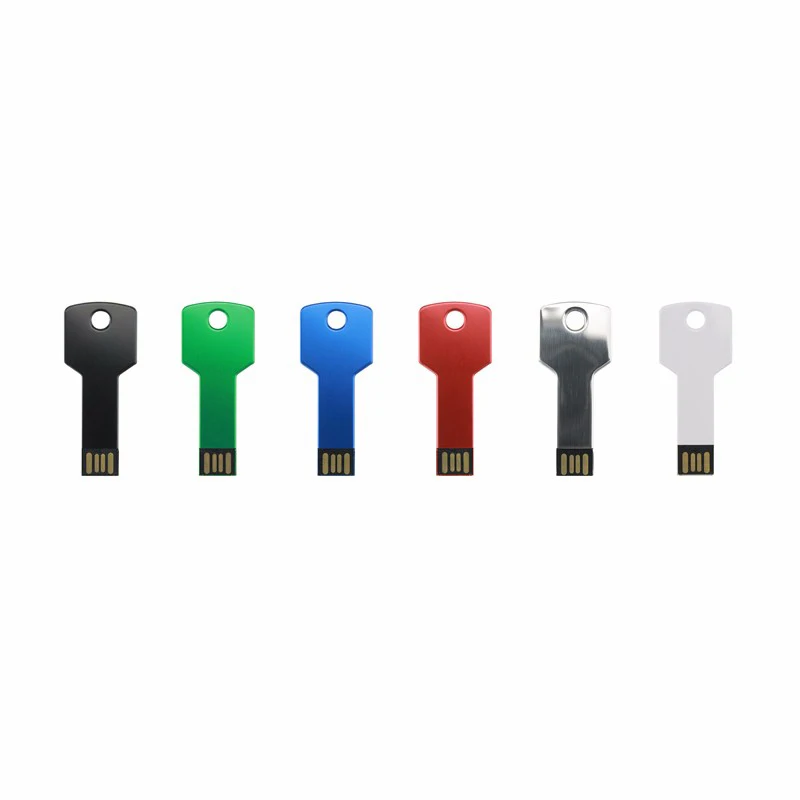 

Ultra Thin Mini High Speed USB flash Drive Metal Key Shaped USB Pendrive 16GB