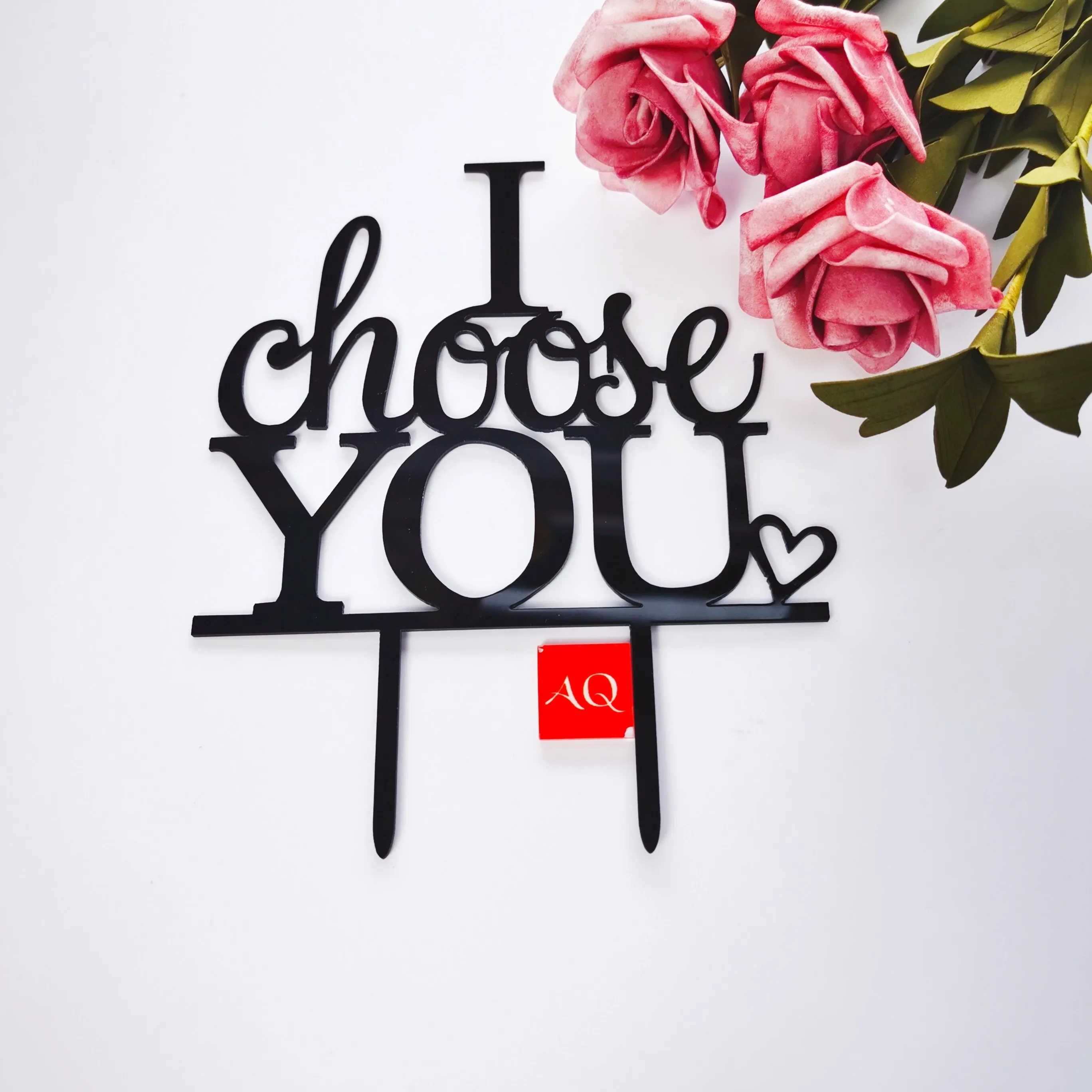 

I Choose You Wedding Acrylic Cake Topper for Wedding decoration party supplier
