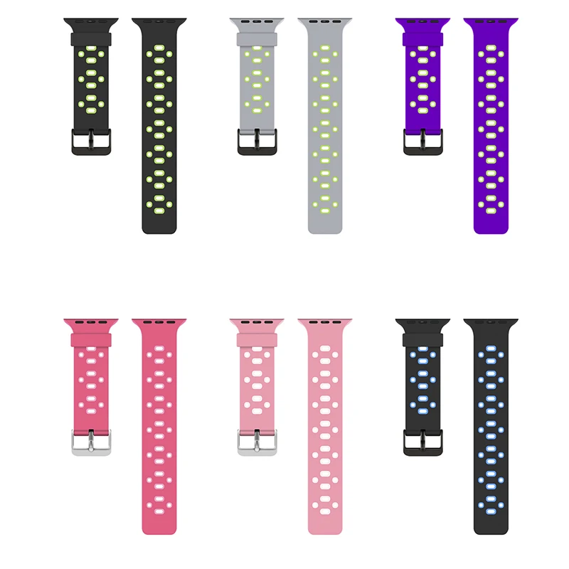 

New Arrivals 2021 Series 7 6 5 4 3 Se Silicone Strap Expandable For Apple Smart Fitness Band Watches 38 40 41 42 44 45 Mm