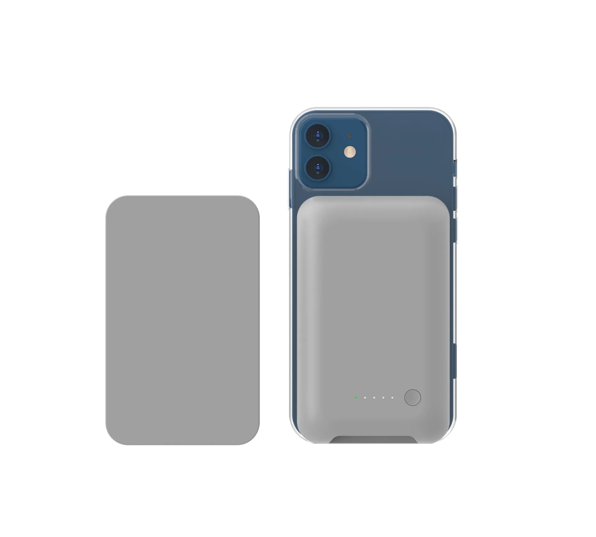 磁性无线qi充电器5000 mah移动电源10w快速充电超强磁铁电源为iphone