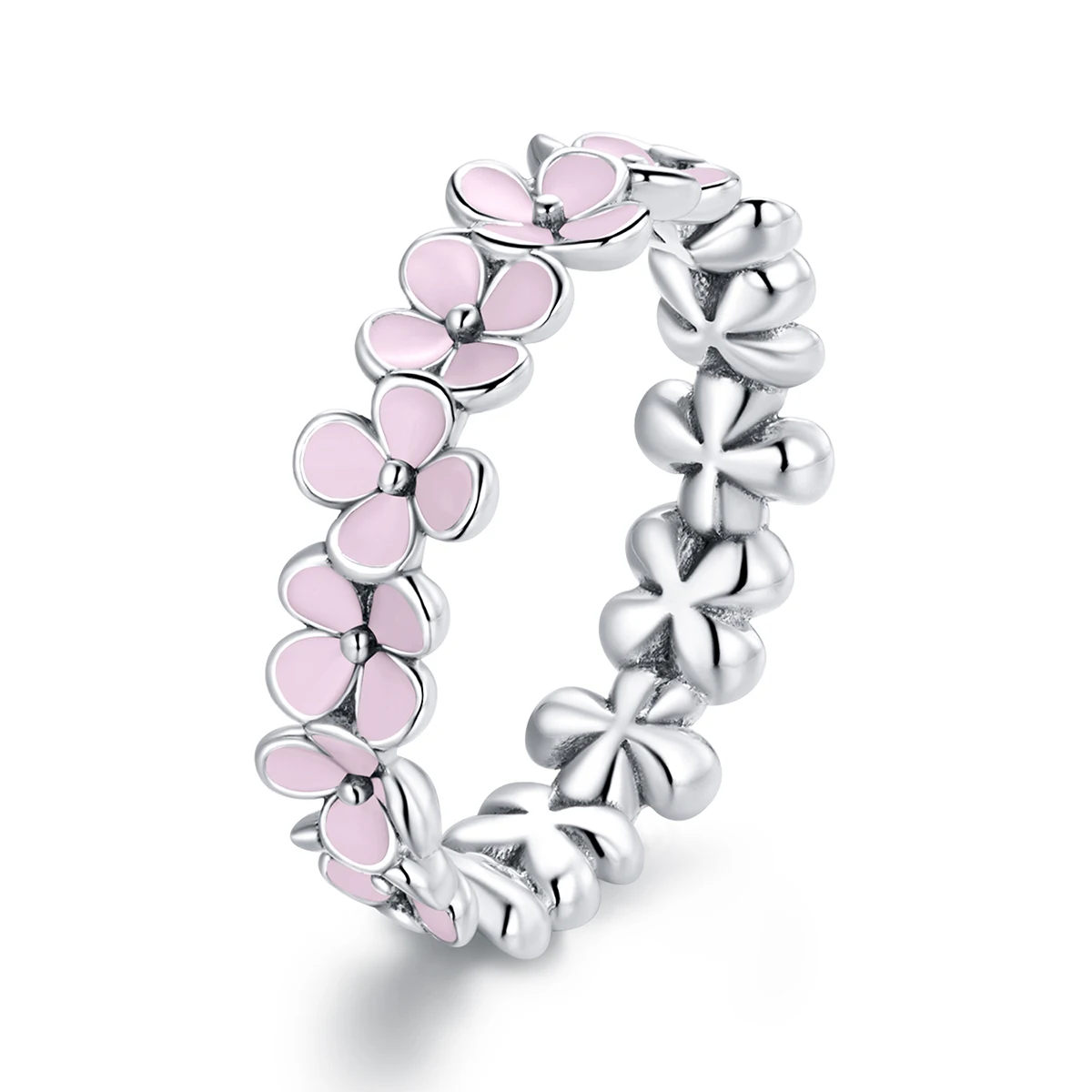 

Fashion Flower Ring 925 Sterling Silver Wreath Ring With Factory Price