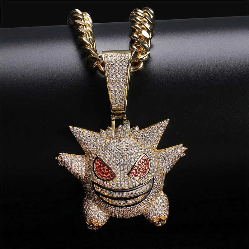 6ix9ine Rapper Gengar Pendant Necklace 