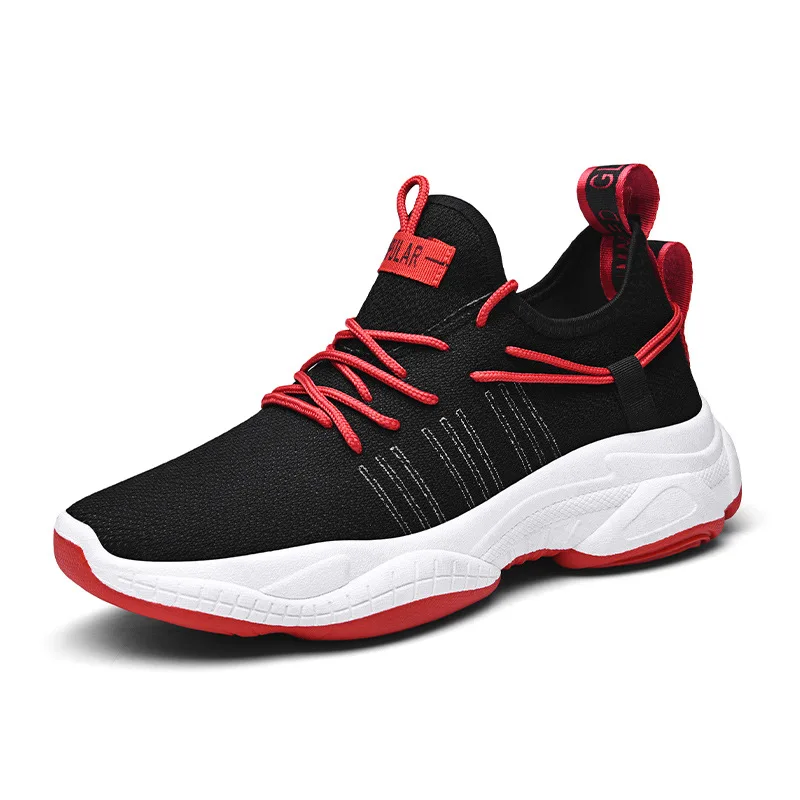 

New Design Sport Men Shoes with Knit Upper Fashion Sneakers Shoes for Man, 3 colors