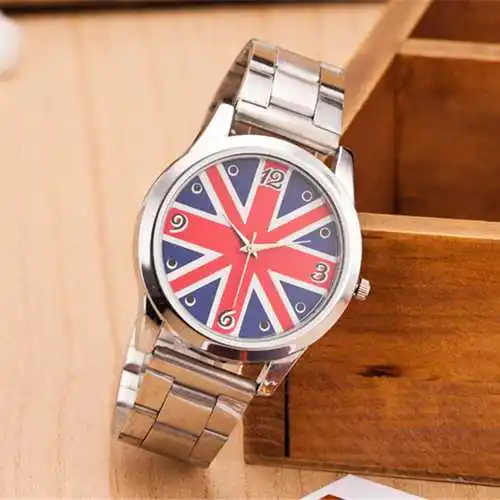 

WJ-3498 Latest Quartz High Quality Custom Watches Design Country National Flag Watches for Girls, Mix