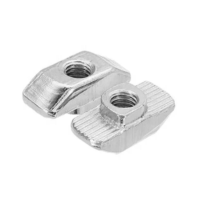Aluminum Profile Accessory 8 Slot M4/M5/M6/M8 Thumb Jagged Hammer Head T Nuts for 4040 Aluminum Profile