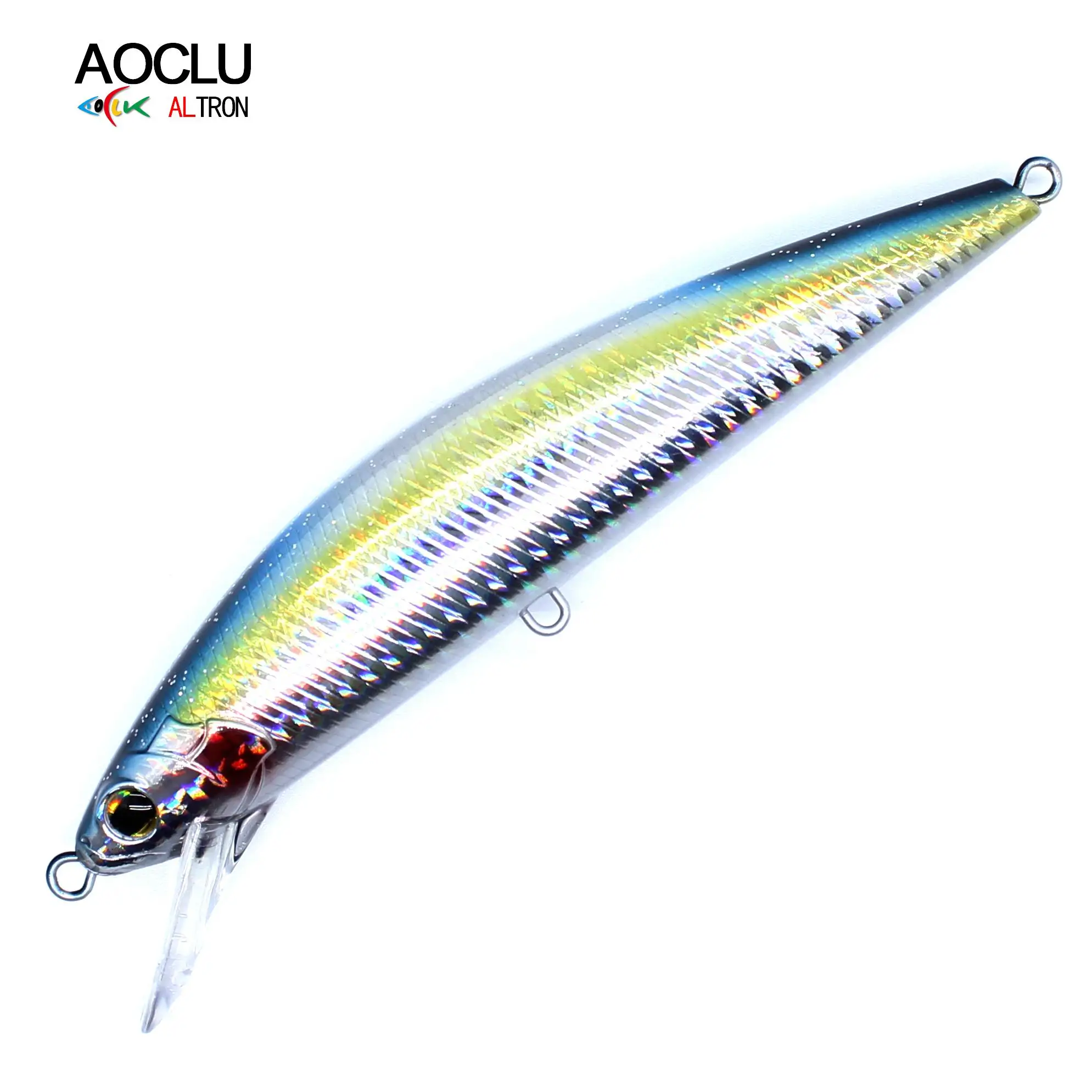 

AOCLU New 58.3g 150mm Big Heavy Sinking Minnow Fishing Lure With 1pc Through Wire Cast Long Distance For Big Game Sea Fishing, 7 colors