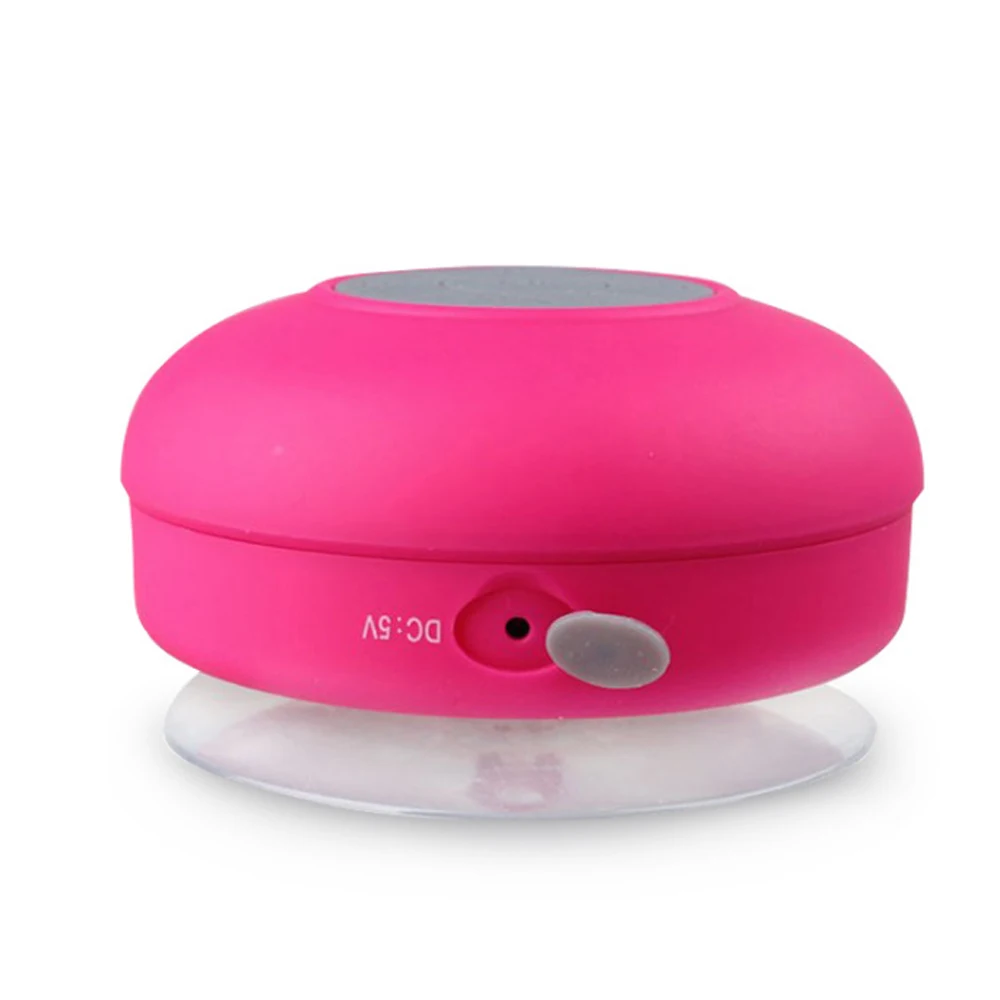 

trending products 2021 new arrivals handsfree phone holder BS06 mini portable sucker mushroom wireless speaker, Black/sliver/red/gold/blue/pink