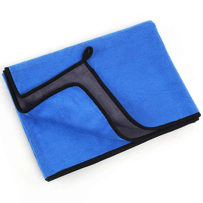 
microfiber cloth car wash or cleaning towel with two sides 