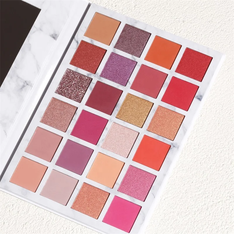 

L126 Branded eye shadow makeup eyeshadow palette paper cardboard eyeshadow palette