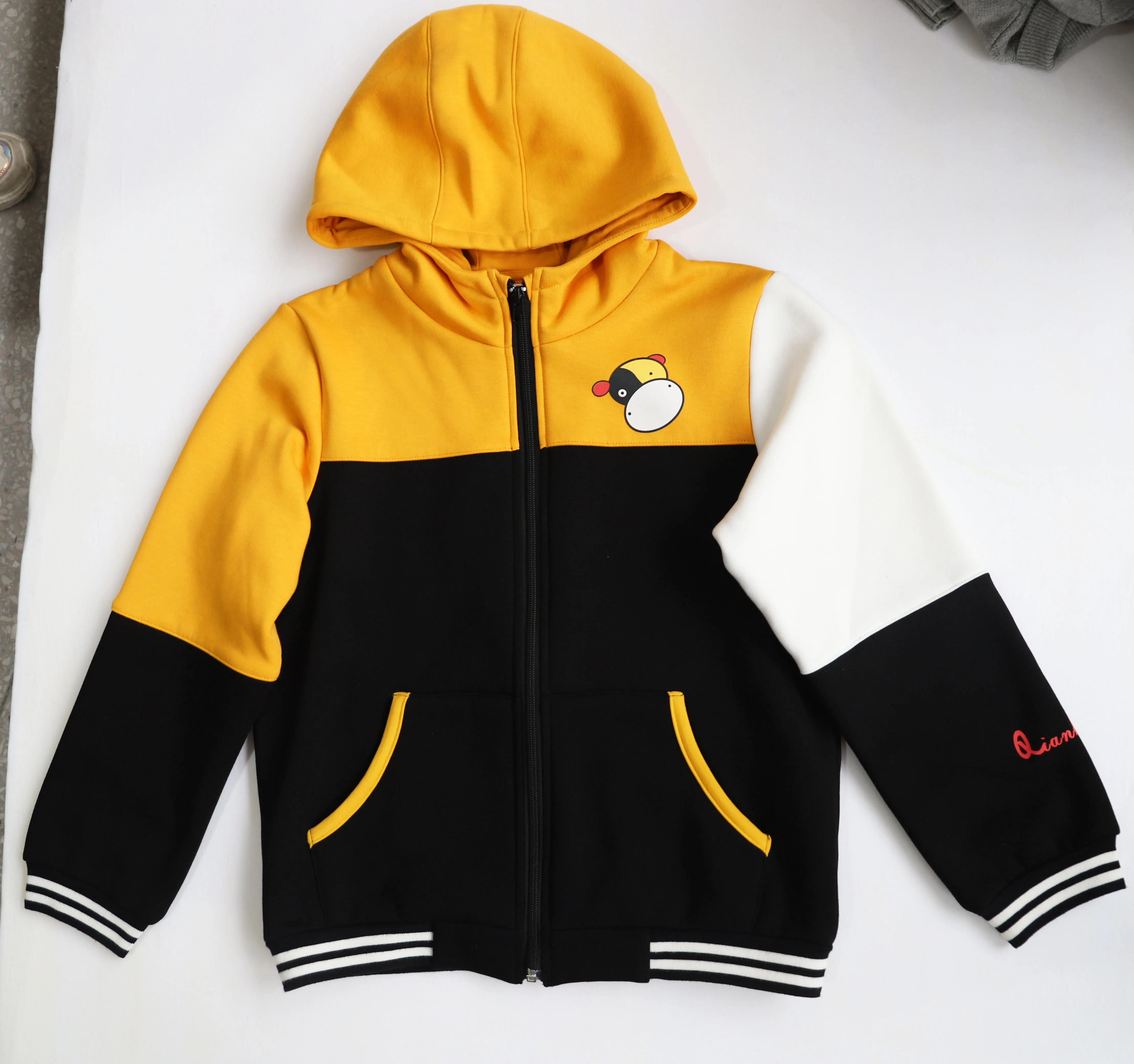 
Winter Thick fleece Hoodies Tops and Pants Two Piece Set children Tracksuit Crop Top Trousers Casual t 