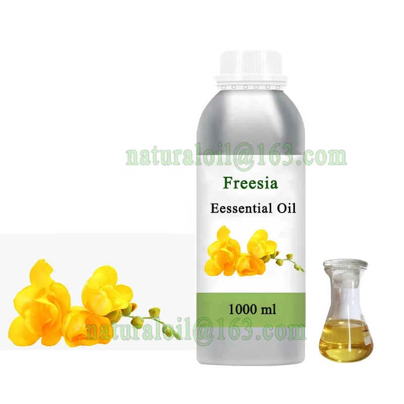

100 % pure freesia essential oil Natural aromatic oils for perfume, Light yellow