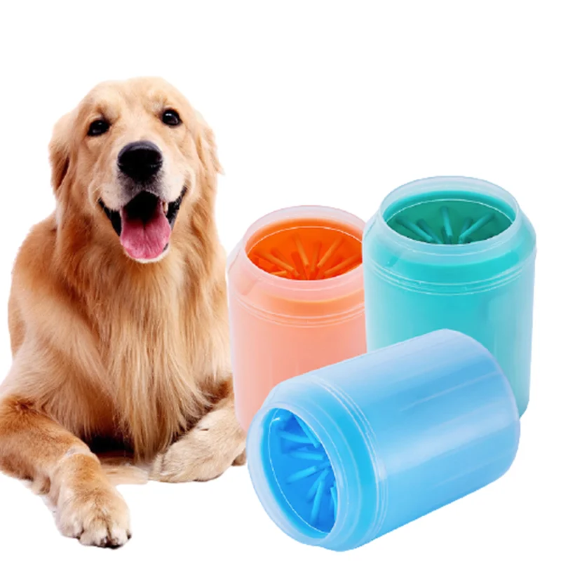 

Dog Paw Cleaner Cup Soft Silicone Combs Portable Outdoor Pet towel Foot Washer Paw Clean Brush Quickly Wash Foot Cleaning Bucket, Orange/blue/green