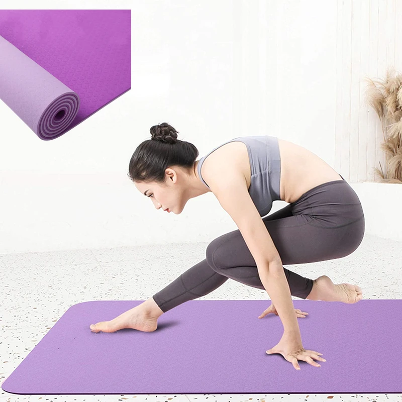 

Wholesale Foldable Tpe Yoga Mat Exercise Yoga Mat Carrier Non Slip Fitness Sport Yoga Mat, Customized color