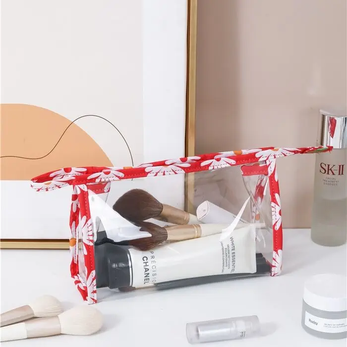 

Hottest Cosmetic Bag Of The Year Private Label Canvas Travel Pvc Organizer Holographic Leather Small Makeup Bag