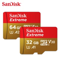 

wholesale original SanDisk A2 Extreme Micro SD Card 64GB 32GB V30 high speed 100mb/s flash TF Card microsd Support 4K HD