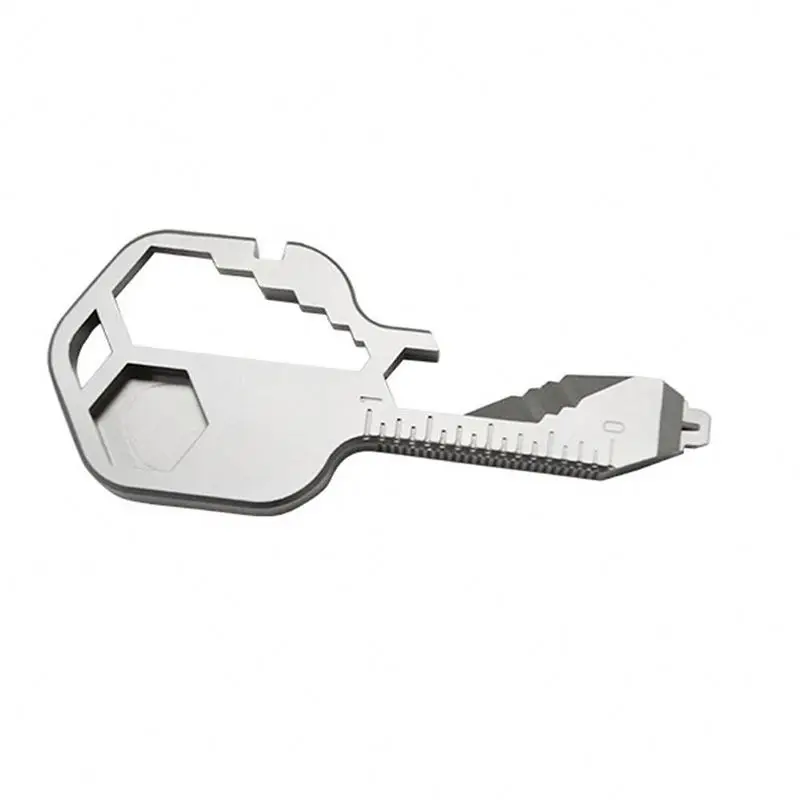 

DR6b Wholesale key shape pocket carabiner 24 in1 Key shaped mini tool