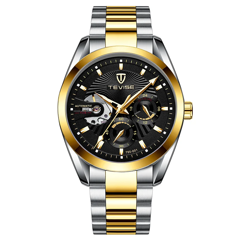 

Wholesale Luxury Brand Hand Watch Custom Waterproof Stainless Steel 316L Watch Bands Diamond Wrist Men Reloj, Optional