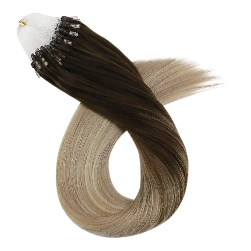 Vigin Remy Human Hair Extensions Micro Loop Hair Extensions