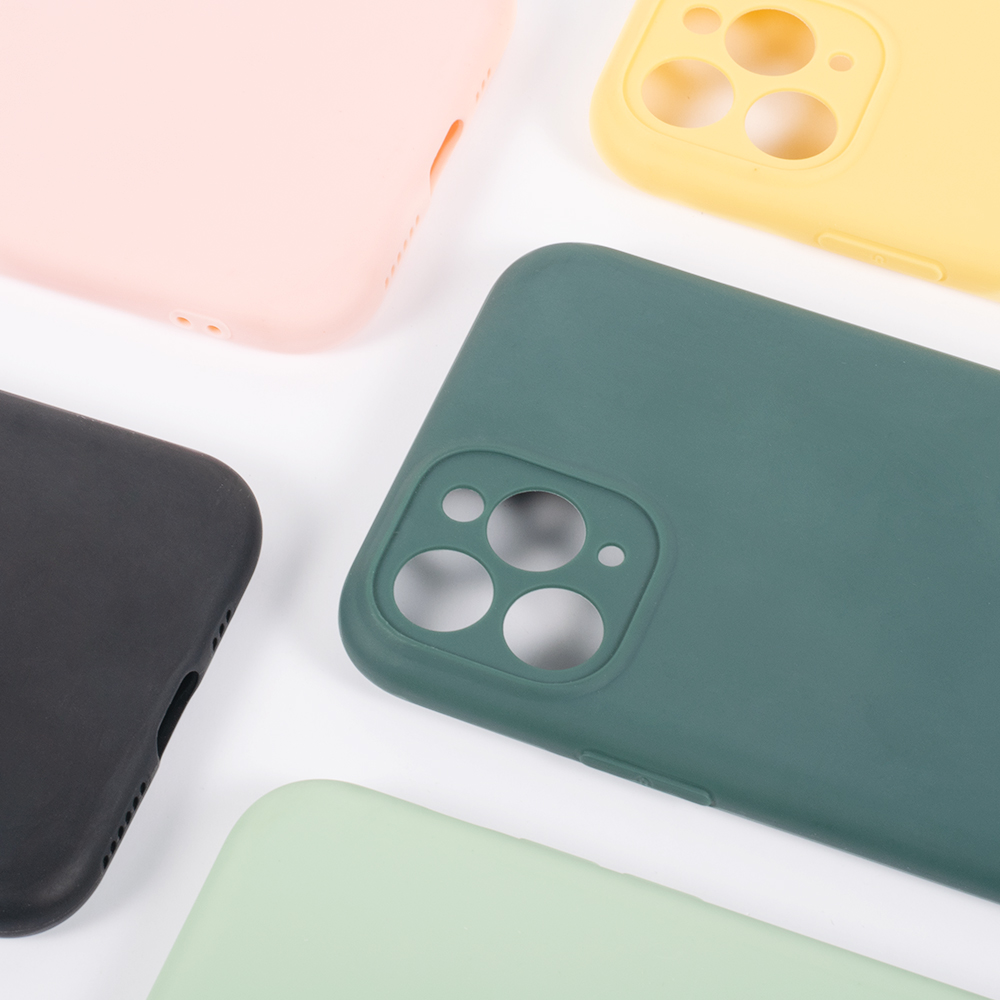 

New Candy Colors Matte Shockproof Soft TPU Phone Case For iphone 12 Pro Max, Black,dark blue,red,mint green ,translucent,pink.yellow...
