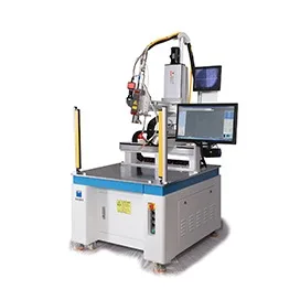 Three-axis continuous laser welding machine