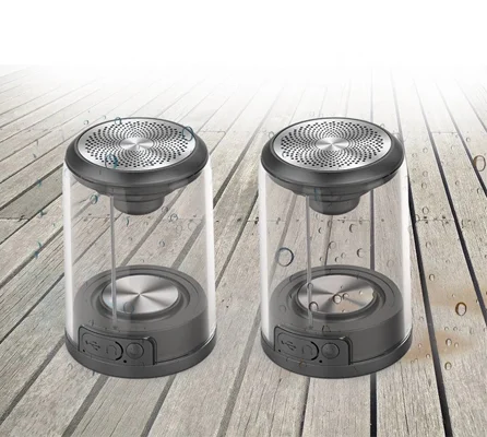 Crystal portable mini bluetooth subwoofer long distance wireless speaker magnetic free Shipping - ANKUX.COM
