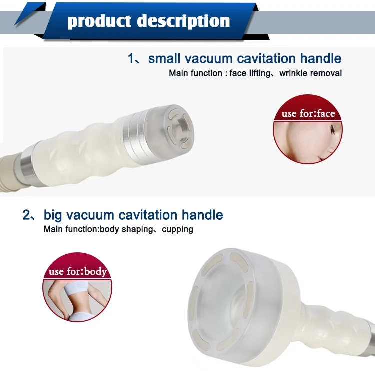 6 IN 1 RF Ultrasonic Face Body Lifting Cavitation Slimming Machine