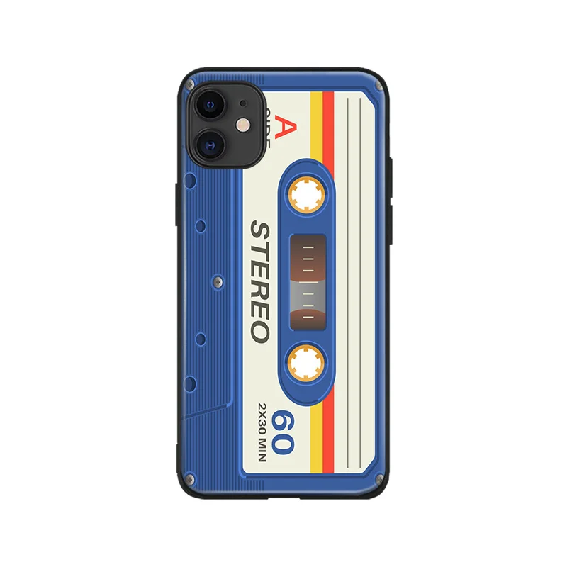 

Vintage Cassette tape retro style Phone Case For iphone 8 11 12 Redmi note 8 9 s huawei p 30 pro lite plus cover shell funda