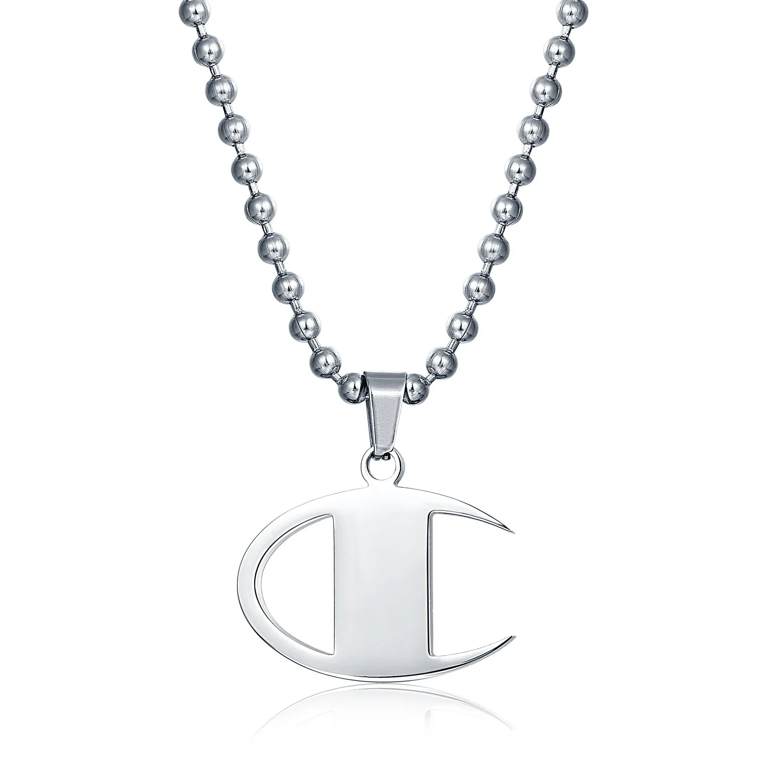 

New Arrivals Stainless Steel Symbol Pendant Clavicle Beads Chain Exquisite Temperament Pendant Necklace