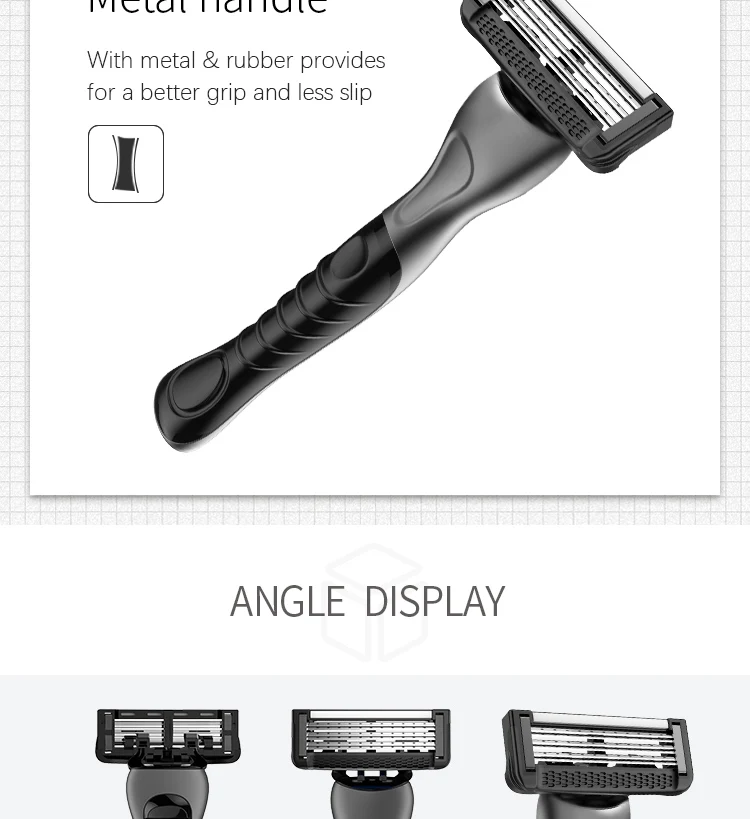 High Quality 6 Blades men's razor New Technology System Shaving Razor