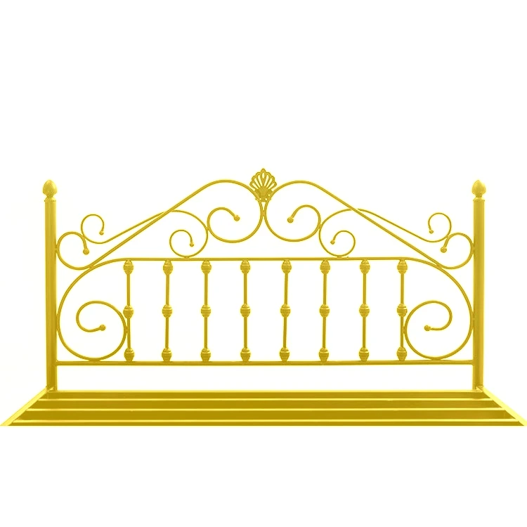 2020 Golden Color Metal Beds Frame Steel Beds Foundation Queen Size