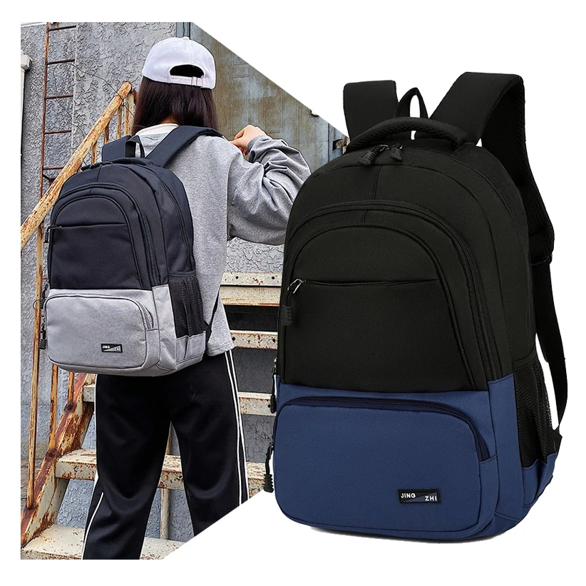 

Custom waterproof school bag Mochila personalizada business travel lightweight black men large size laptop backpack