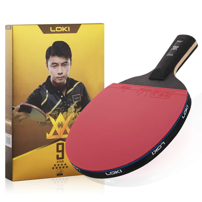 

Loki E9 ping pong racket professional players ture carbon table tennis rackets with powerful attack
