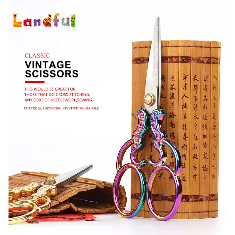 Fancy Embroidery Scissors - Craft Vintage Antique Scissors