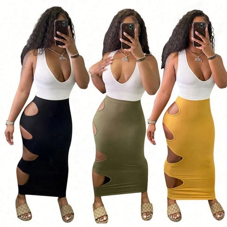 

Wholesale Sexy Sleeveless Tunique Women Fashion Clothing Skirt Ladies Pleated
