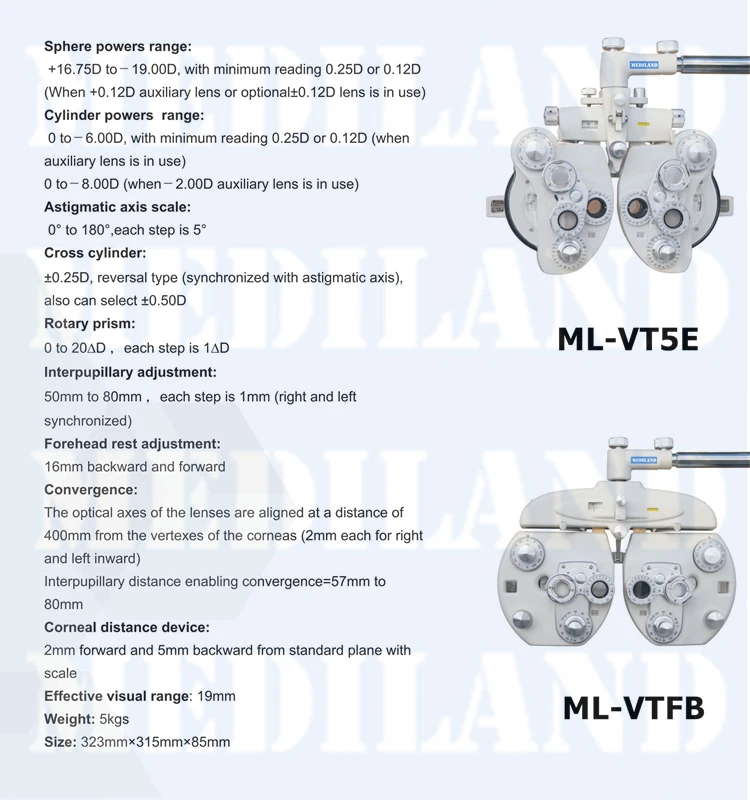 Best Quality Phoropter Mlvt5b Advanced Model Vision Tester Optometry