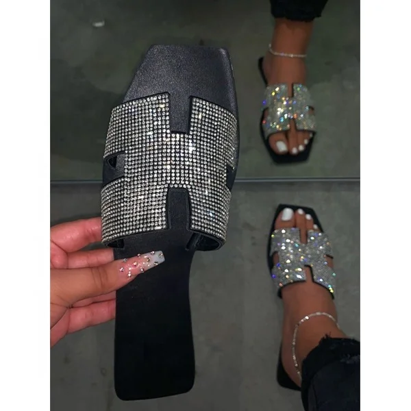 

Fashion Slipper BlingBling Rhinestones Women's Sandals For Ladies