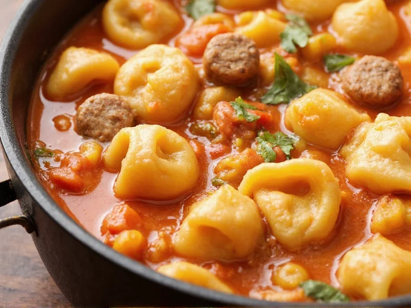 italian sausage and tortellini soup