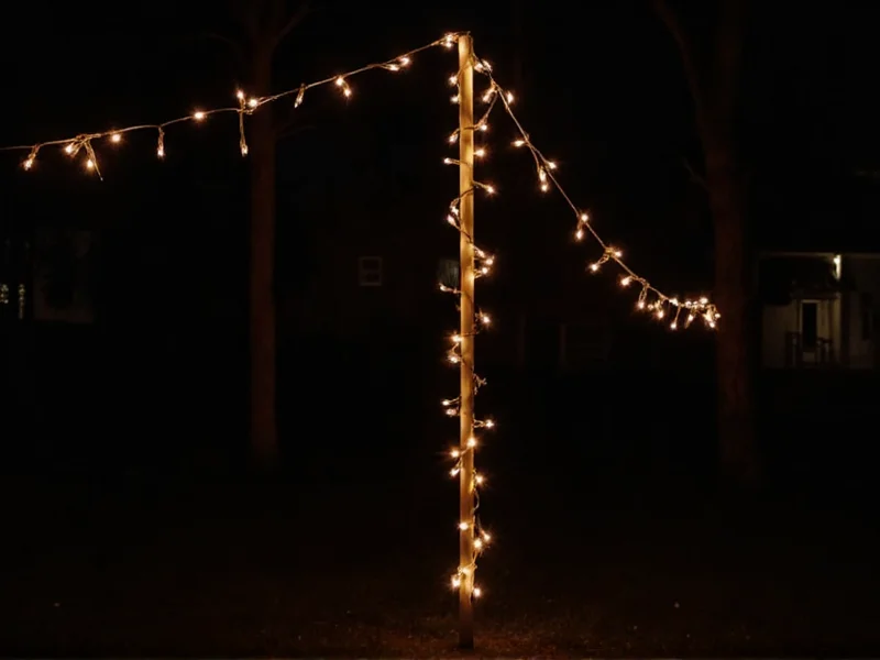 Build a DIY String Light Pole: Simple & Sturdy Outdoor Lighting