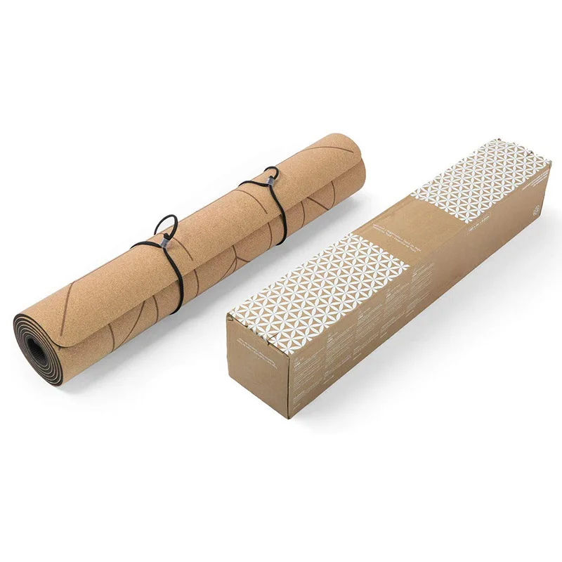 

OEM Service Anti-Tear Double Sided Plus Size Personalized Exercise Eco Friendly Natural Cork Yoga Mat, 3 color