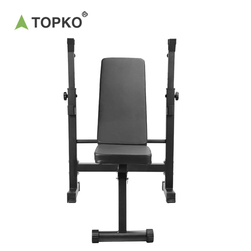 

TOPKO Adjustable Strength Training Benches for Workout Multi-Purpose Foldable Incline Home Gym Bench, Black / red or customize