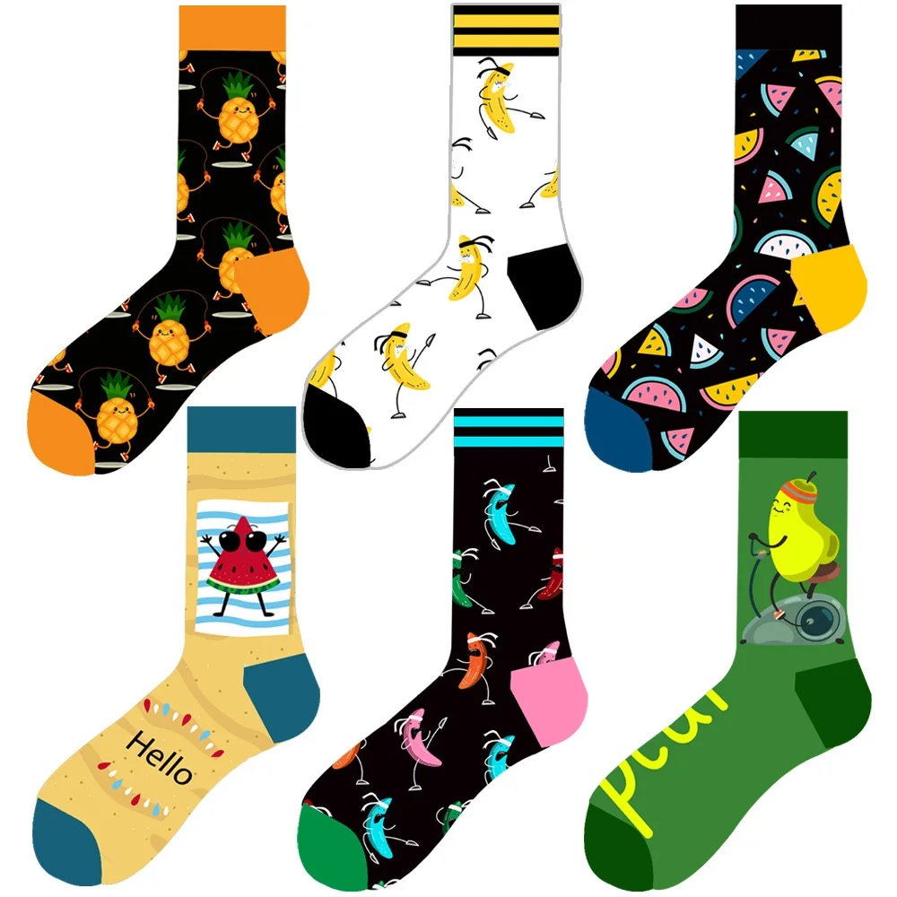 

Happy socks 2020 chaussette avec emballage boite Cotton, As photo/can be customized