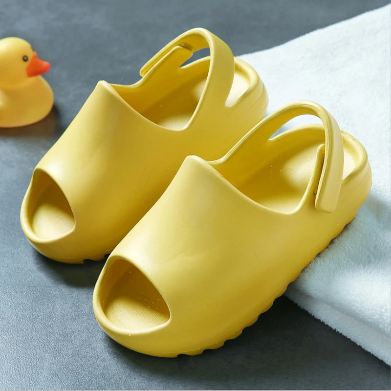 

Summer Children's Sandals Girls Boys EVA Indoor Shoes Soft-soled Parent-child Beach Slides Kids Slippers