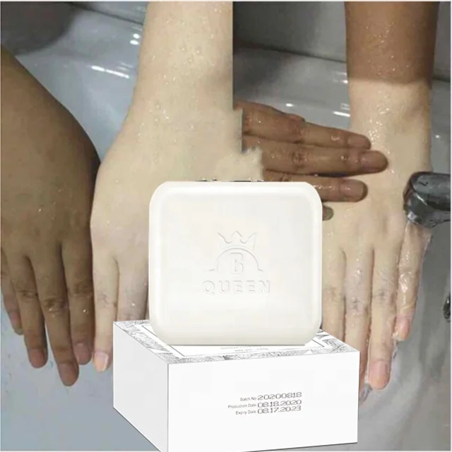 

Best Kojic acid Skin Whitening Natural Herbal Papaya Extract Goat Milk Soap, White