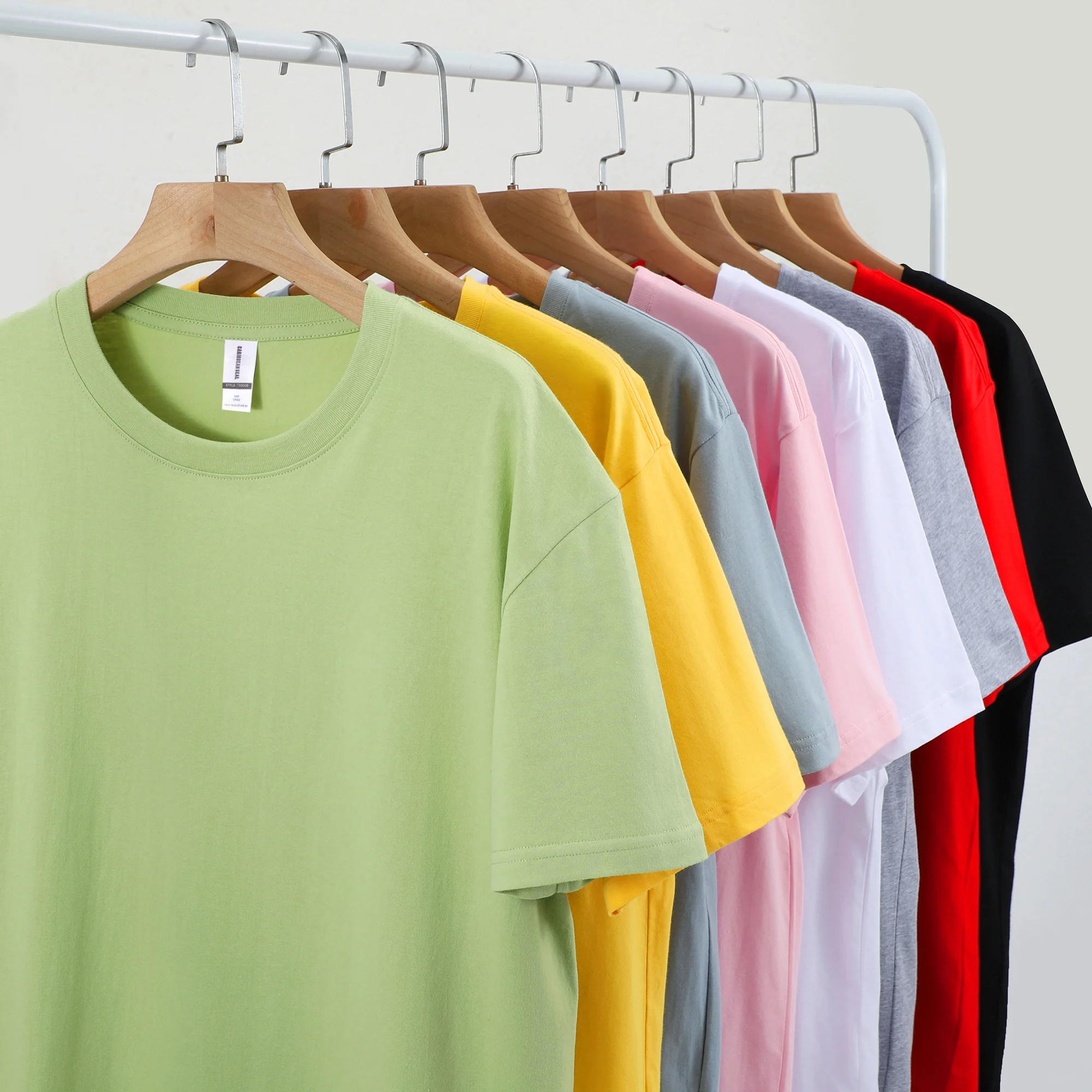 Cheap Promotion Custom Silk Screen Printed Logo Summer Short Sleeve Men Plus Size 100% Cotton Blank T-Shirt