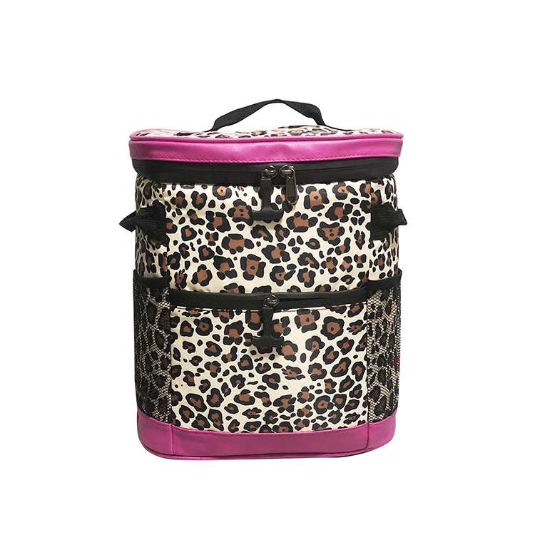 

Free Shipping New Outdoor Picnic Insulated Bag Camouflage Cow Leopard Print Folding Cooler Backpack