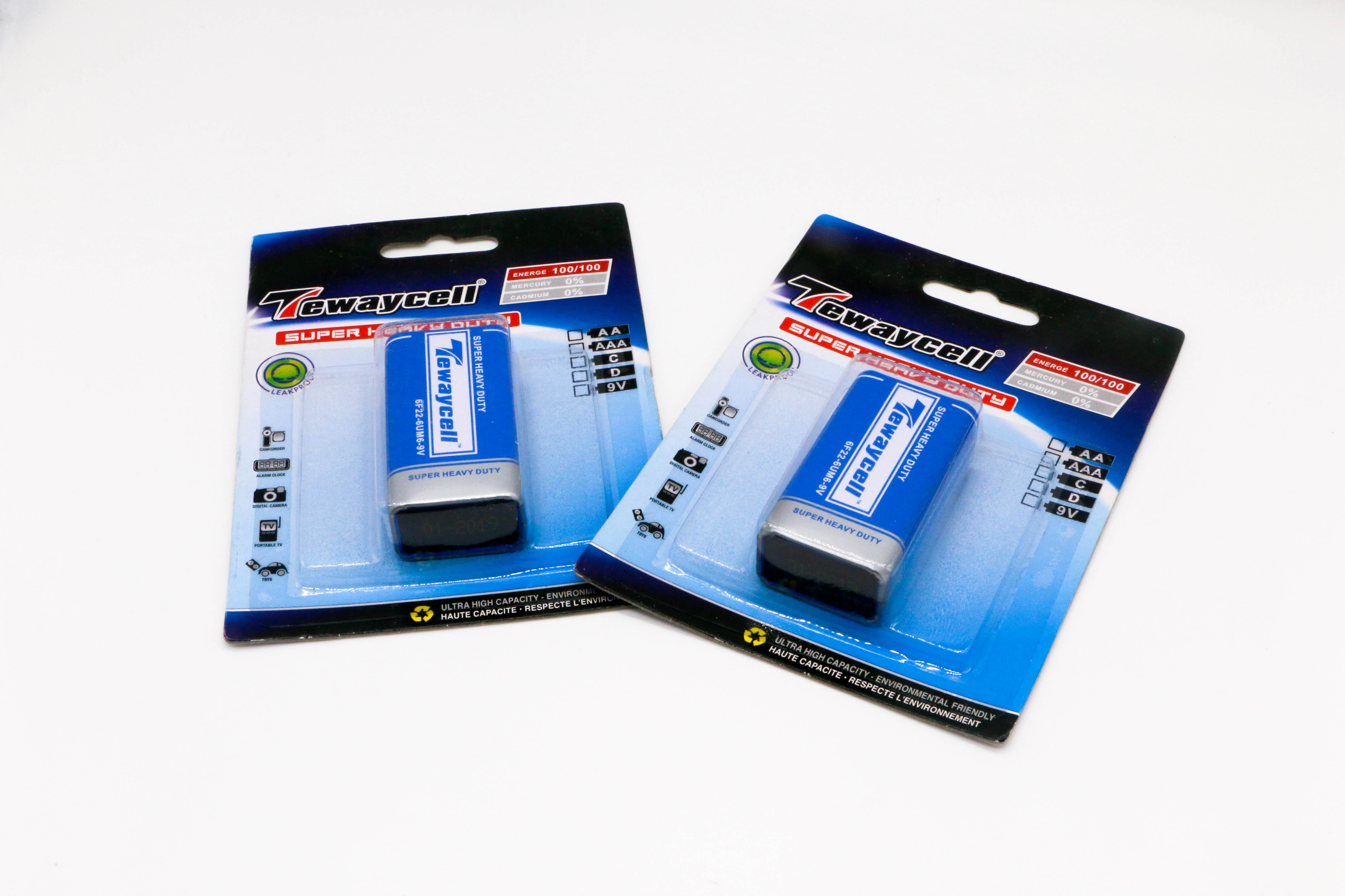
customized hot selling 250mAh 6F22 9v UM1 carbon zinc dry battery 