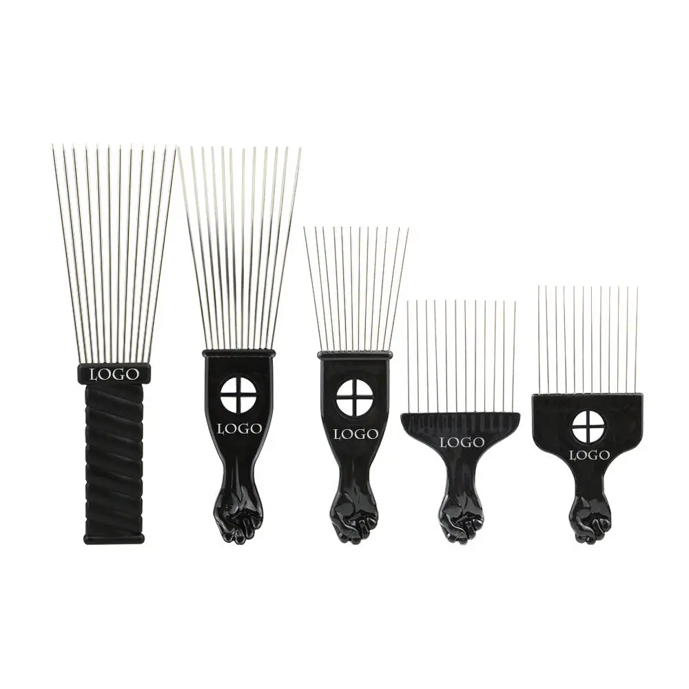 

High quality Africa style comb popular Oil fork head comb other styling tools for barbershop, Black