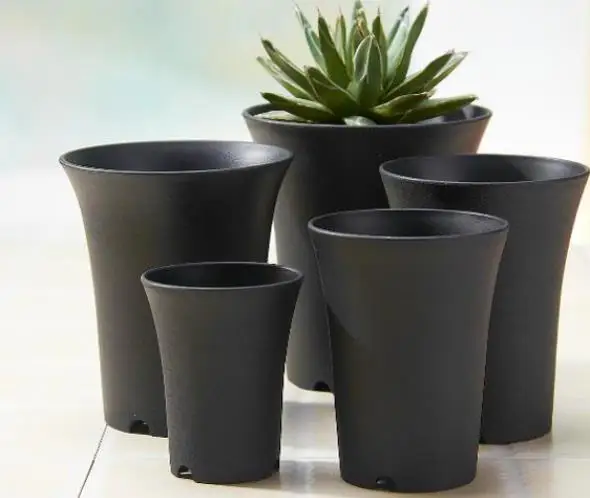 

Medium high-waist thick-walled greenhouse planting pots Round Vientiane planting flower pots Home gardening planting flower pots